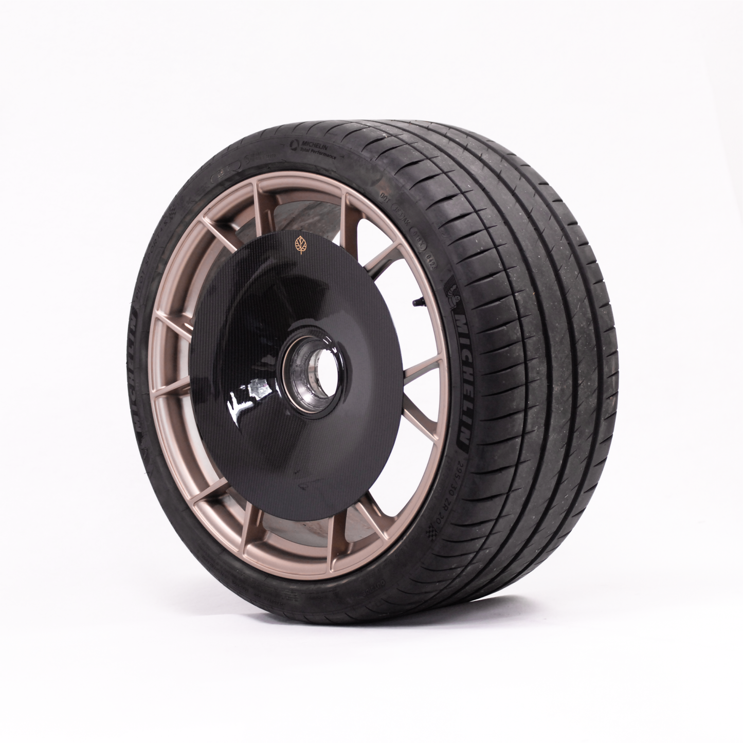 Gold Leaf │ CARBON FIBER AERO DISCS for Porsche 718 GT4 RS - Aluminum wheels
