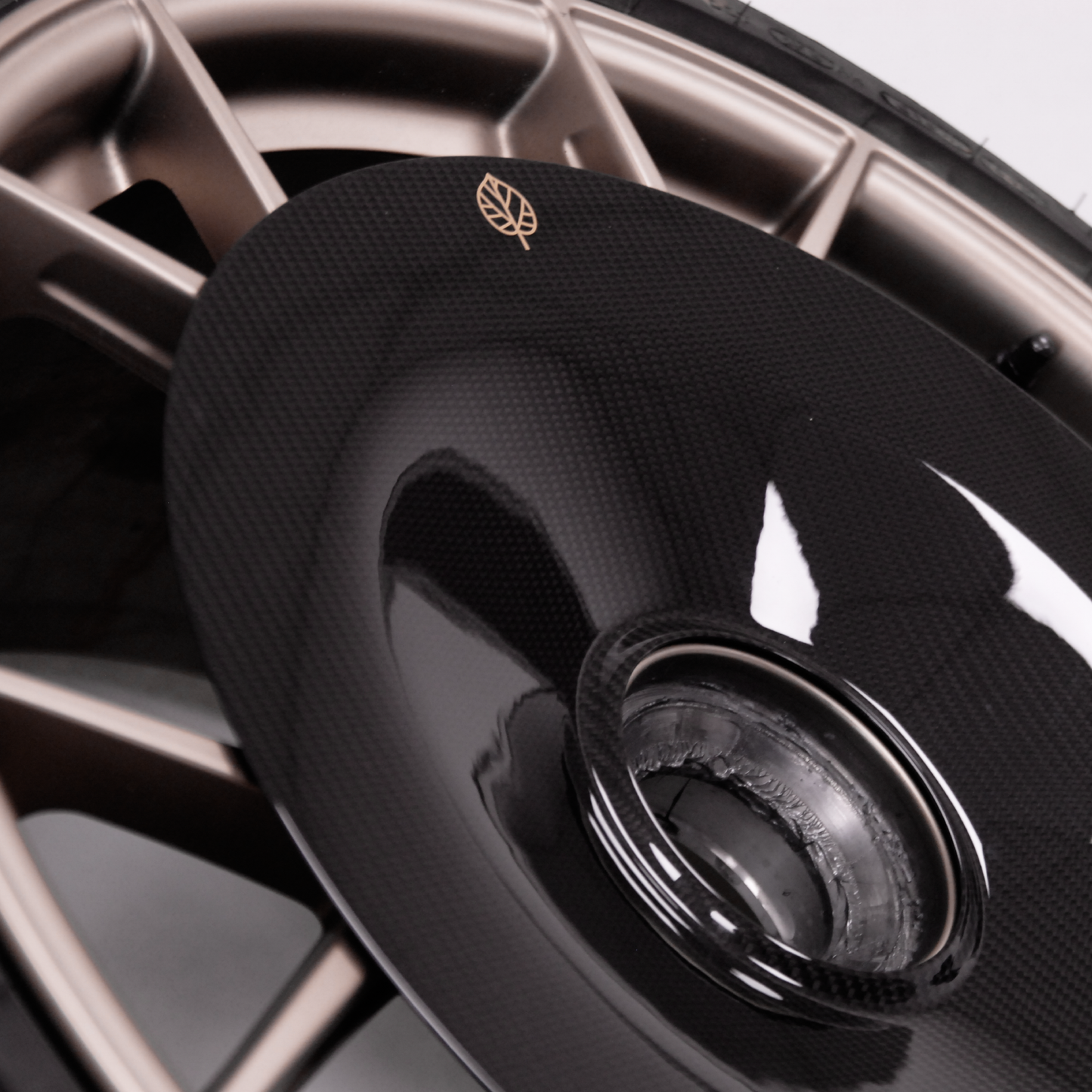 Gold Leaf │ CARBON FIBER AERO DISCS for Porsche 718 GT4 RS - Aluminum wheels