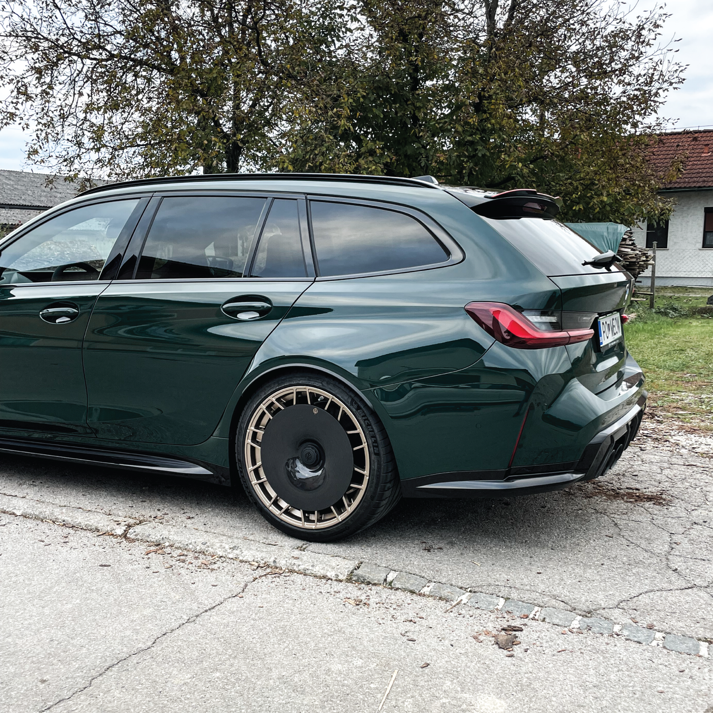 Gold Leaf │ CARBON FIBER AERO DISCS EVO for  BMW M3 & M4 (G80, G81, G82, G83) M wheels