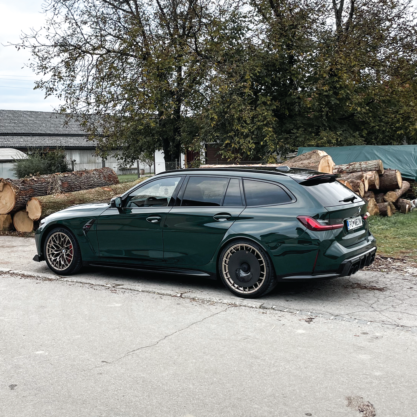 Gold Leaf │ CARBON FIBER AERO DISCS EVO for  BMW M3 & M4 (G80, G81, G82, G83) M wheels