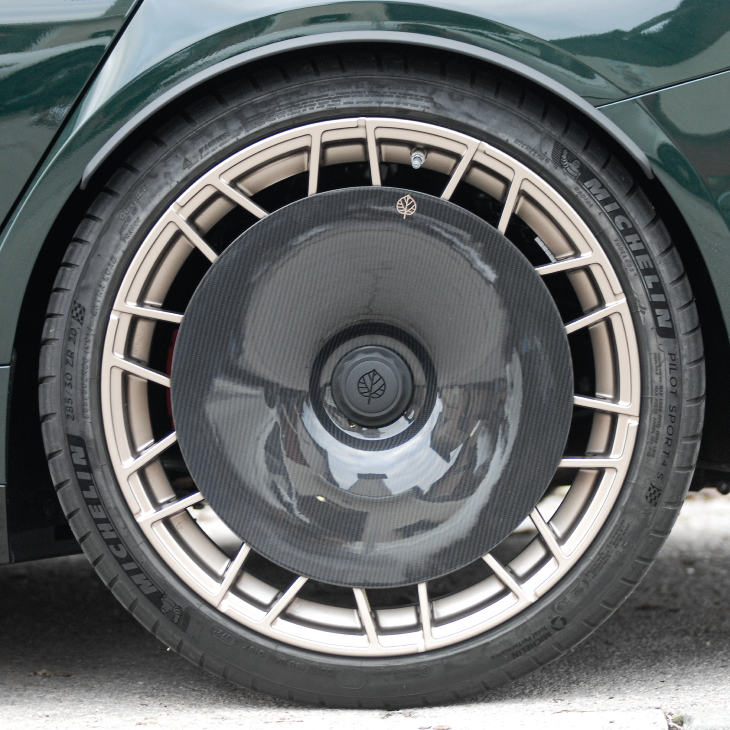 Gold Leaf │ CARBON FIBER AERO DISCS EVO for  BMW M3 & M4 (G80, G81, G82, G83) M wheels