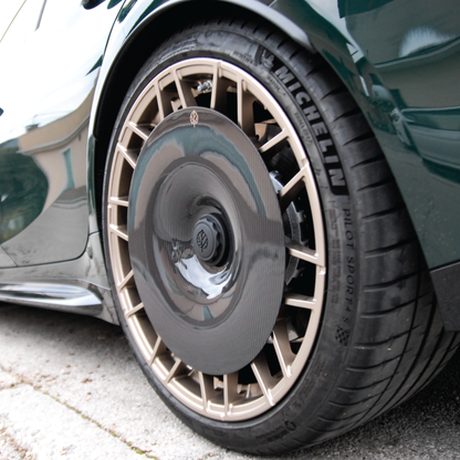 Gold Leaf │ CARBON FIBER AERO DISCS EVO for  BMW M3 & M4 (G80, G81, G82, G83) M wheels