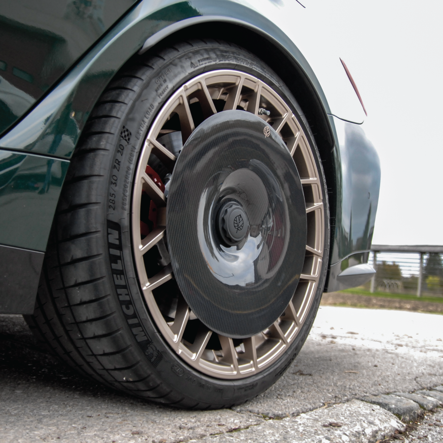 Gold Leaf │ CARBON FIBER AERO DISCS EVO for  BMW M3 & M4 (G80, G81, G82, G83) M wheels