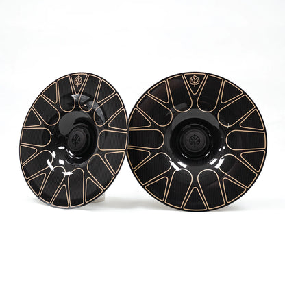 Gold Leaf │ CARBON FIBER AERO DISCS EVO for Center Lock wheels by TAILOR made