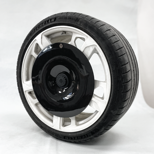 Gold Leaf │ CARBON FIBER AERO DISCS EVO for Porsche Taycan Cross Turismo - Aluminum wheels