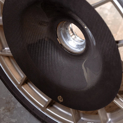 Gold Leaf │ CARBON FIBER AERO DISCS for Porsche 718 GT4 RS - Aluminum wheels
