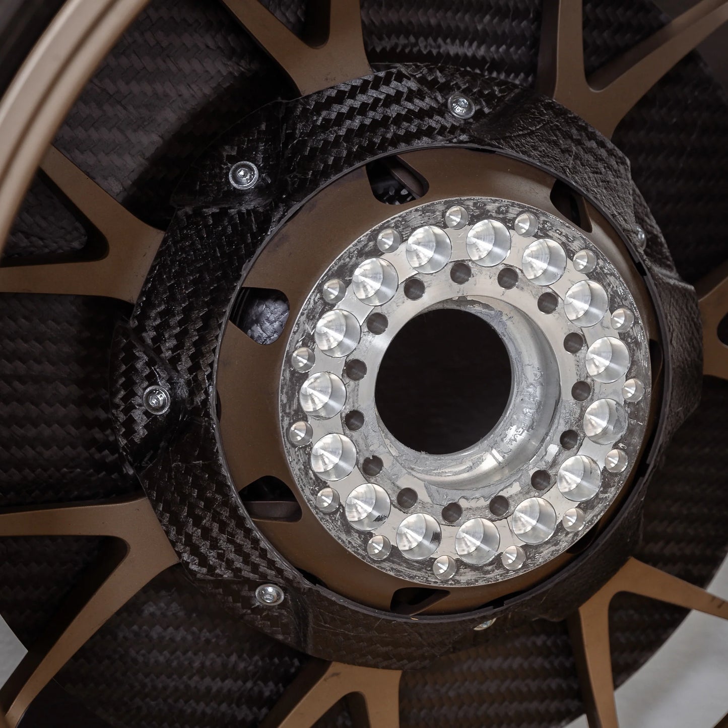 Gold Leaf │ CARBON FIBER AERO DISCS for Porsche 718 GT4 RS - Aluminum wheels